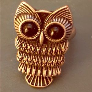 Silver Owl Ring
